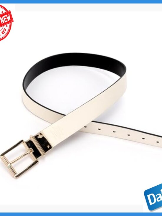 Reversible Leather Belt Medium Size Adjustable Buckle Women\'s Accessory main image 7